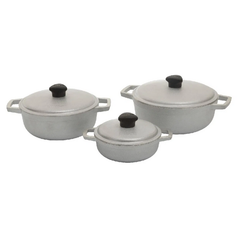 JUEGO CALDERO AF NATURAL ORIGINAL 18, 24 y 30CM IMUSA