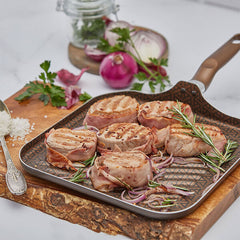 PLANCHA CUADRADA PARA ASAR (CON VENAS )- LINEA TALENT MASTER DELUXE