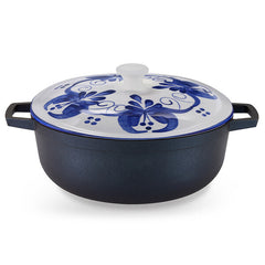 CALDERO CARMEN DE VIBORAL (TAPA AZUL) - 18CM