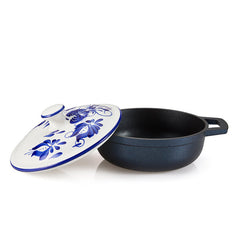 CALDERO CARMEN DE VIBORAL (TAPA AZUL LIZ) - 14 CM