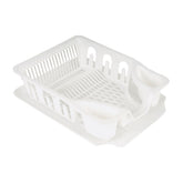 JUEGO BANDEJA Y ESCURRIDOR BLANCO