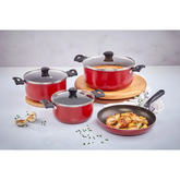 JUEGO DE OLLAS COLORS IMUSA 7 PIEZAS