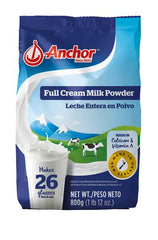 LECHE EN POLVO ANCHOR 800 GR (26 VASOS)