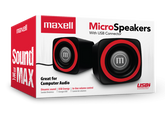 MAXELL BOCINAS USB MICRO ROJA 4X10X1