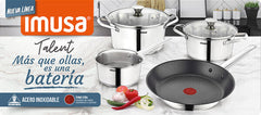 IMUSA BATERIA TALENT ACERO INOXIDABLE 6 PIEZAS