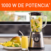 Licuadora IMUSA Ultraforce + 8V, 1000W, Vidrio, 2.2L, Acero inoxidable