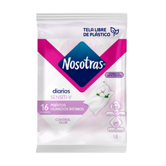 PAÑITOS HUMEDOS INTIMOS NOSOTRAS SENSITI-V