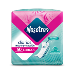 Protectores Nosotras Diarios Largos 50 UND