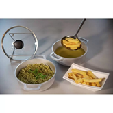 JUEGO 2 CALDEROS IMUSA TAPA DE VIDRIO 18 CM.