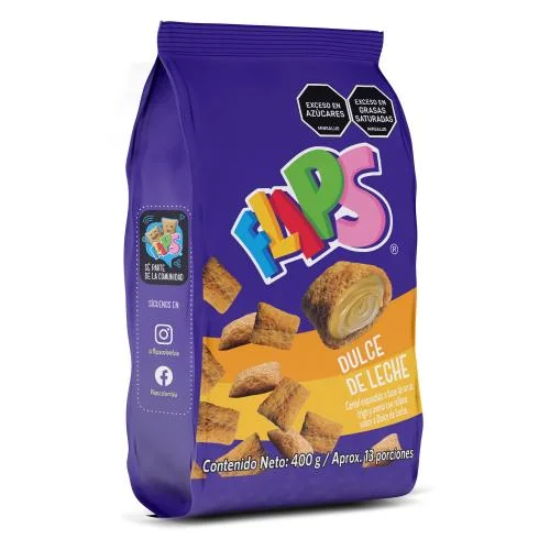 FLIPS DULCE DE LECHE 400 GR