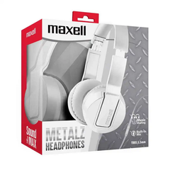 MAXELL AUDIFONOS METALZ PEARL BLANCO 4X4X1