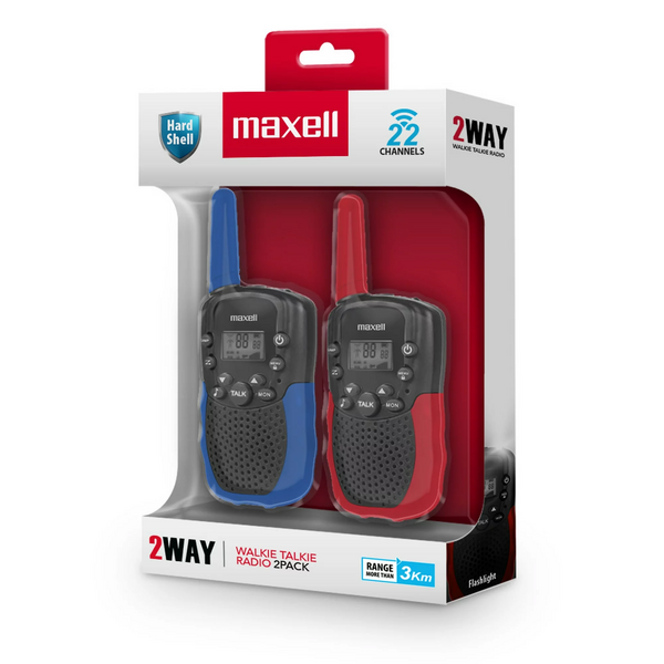 MAXELL WALKIE TALKIE RADIO AZU/ROJ 10X2