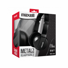 MAXELL AUDIFONOS METALZ OBSIDIAN NEGRO 4X4X1