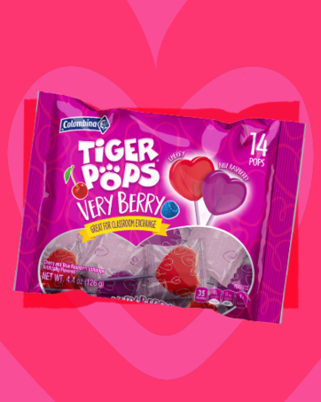 COLOMBINA TIGER POPS VERY BERRY