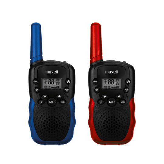 MAXELL WALKIE TALKIE RADIO AZU/ROJ 10X2