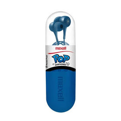 MAXELL AURICULAR POP DISPLAY AZUL C/MIC 10X1