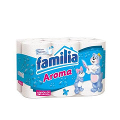 FAMILIA PAPEL AROMA GRANDE (FARDO 12 PAQUETES X 4 ROLLOS)