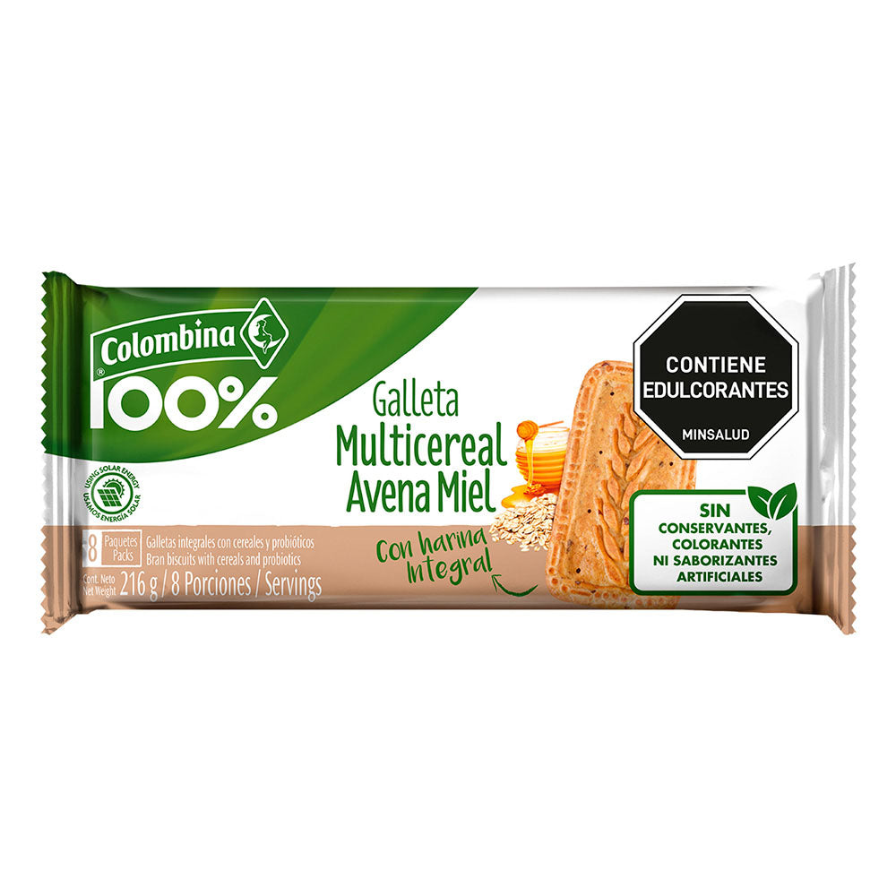 GALLETAS MULTICEREAL AVENA MIEL
