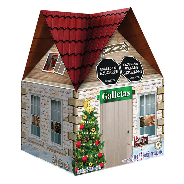 COLOMBINA CASITA NAVIDAD 200G 12X1