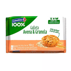 GALLETA COLOMBINA 100% AVENA Y GRANOLA 6UND