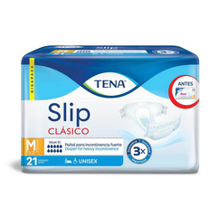 TENA SLIP CLASICO MEDIUM  (1 PAQUETE DE 21 UNIDADES)