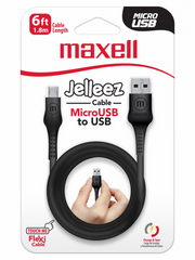MAXELL CABLE JELLEEZ 6FT  MICROB/USB 4X12