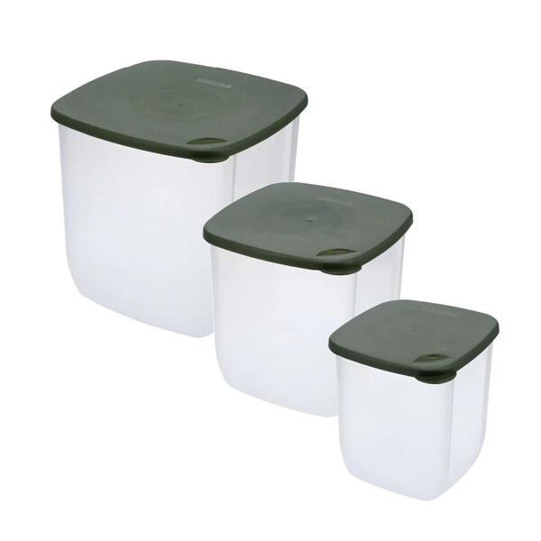 IMUSA TERRA JUEGO TRES RECIPIENTES  HERMETICOS