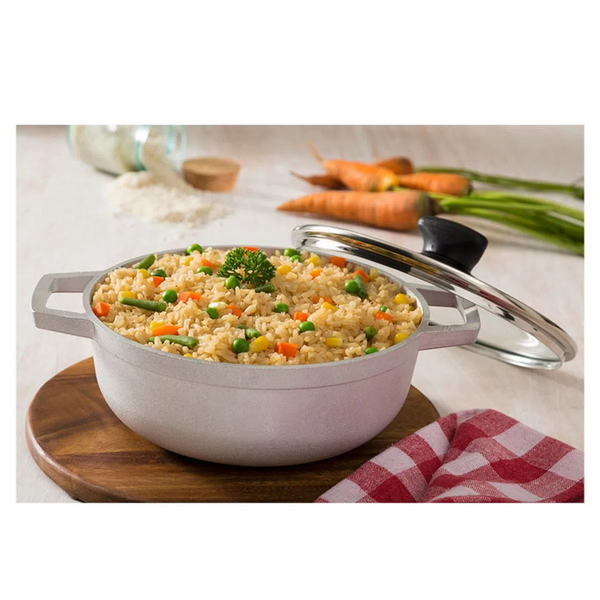 CALDERO TAPA VIDRIO ORIGINAL- 30 CM, 3.5L