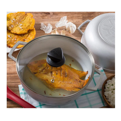 CALDERO TAPA VIDRIO Original - 22CM, 11/2 LB