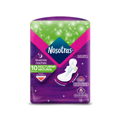 NOSOTRAS BUENAS NOCHES NOCTURNA NATURAL 10 UND.