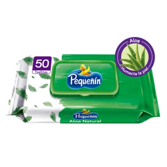 TOALLAS PEQUEÑÍN AlOE VERA 50 UND