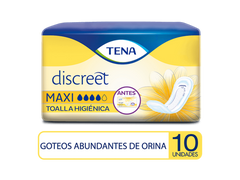 TENA MUJER DISCREET MAXI (1 PAQUETE DE 10 UNIDADES)