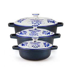 CALDERO CARMEN DE VIBORAL (TAPA AZUL) - 24 CM