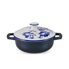 CALDERO Carmen de Viboral (Tapa Azul Liz)  18 Cm