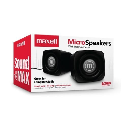 MAXELL BOCINAS USB MICRO NEGRA 4X10X1