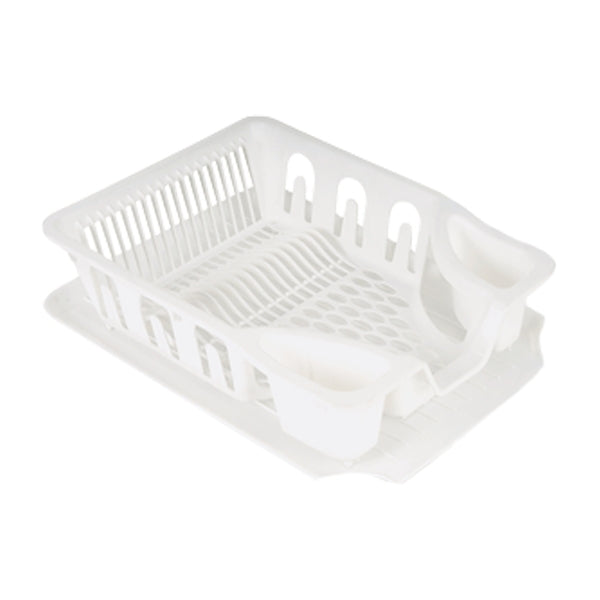 JUEGO BANDEJA Y ESCURRIDOR BLANCO