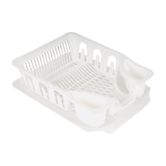 JUEGO BANDEJA Y ESCURRIDOR BLANCO
