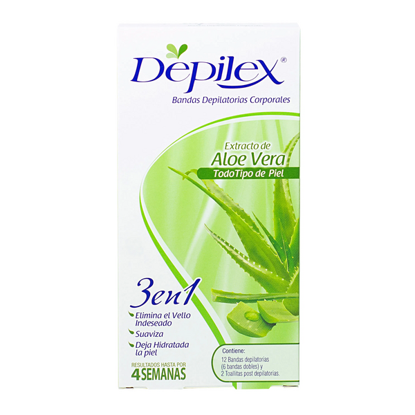DEPILEX BANDAS CORPORALES TODO TIPO PIEL 12/20 G