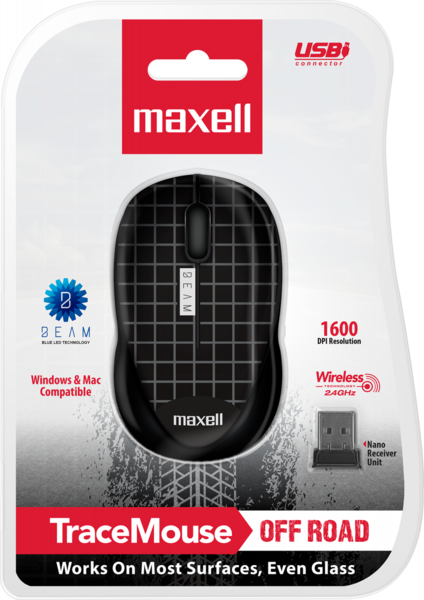 MAXELL TRACEMOUSE  NEGRO MOWL-250 6X6