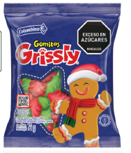 COLOMBINA GRISSLY CLASICA NAVIDAD 80G 24X1