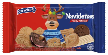 COLOMBINA GALLETAS NAVIDEÑAS 200G 24X1