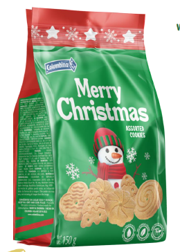 COLOMBINA GALLETAS NAVIDAD 150G 24X1