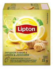LIPTON INFUSION LIMON Y JENGIBRE 12X10