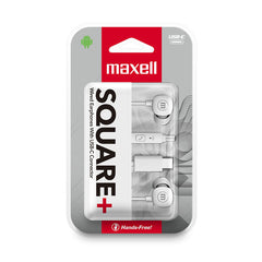MAXELL AURICULAR USB-C SQUARE+BLANCO 6X6X1