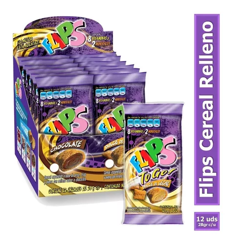 FLIPS CHOCO 12 FUNDITAS DE 28 G