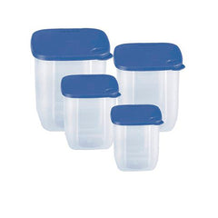JUEGO 4 RECIPIENTES HERMETICOS ALTOS
