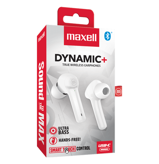 MAXELL AURICULAR BT DYNAMIC +USB-C BLANCO  6X6X1
