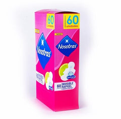 NOSOTRAS INVISIBLE  RAPIGEL DISPENSADOR 8 X 60 UND.