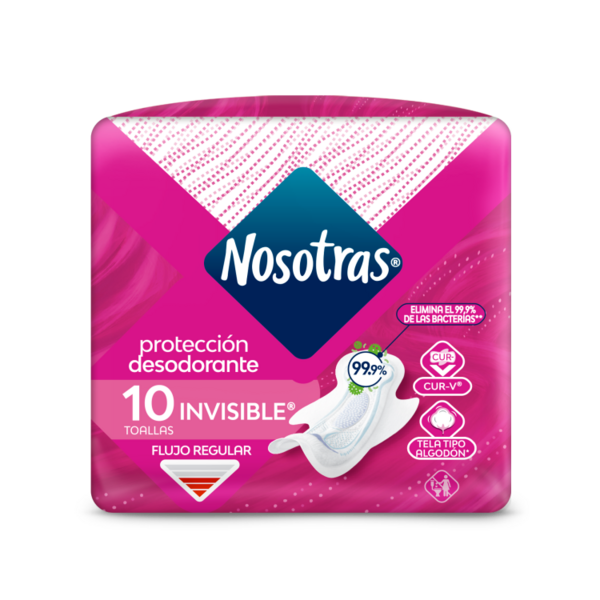 NOSOTRAS INVISIBLE DESODORANTE 10 UND