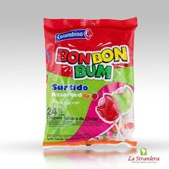 PALETAS BON BON BUM SURTIDAS  24 UND